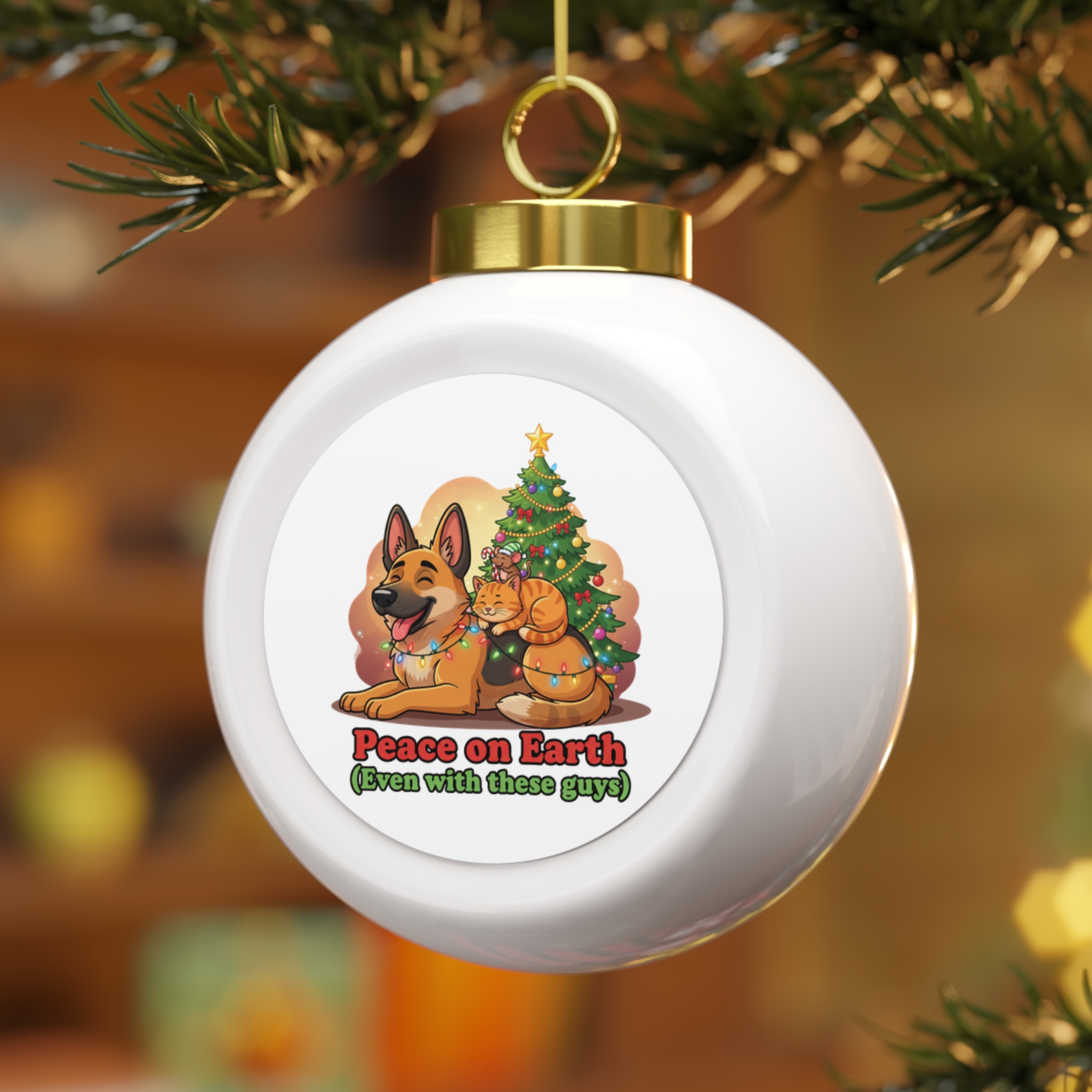 peace on earth ornament 2